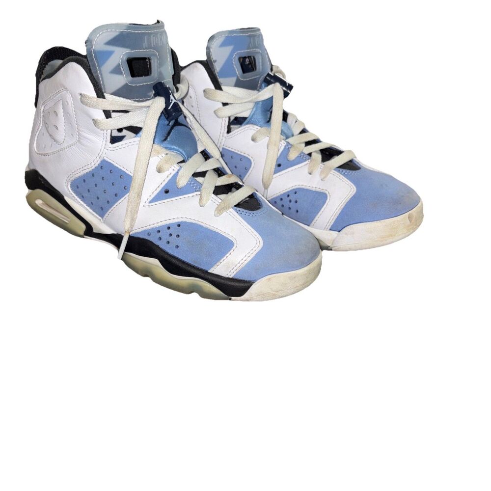 Nike Air Jordan 6 Retro UNC White/University Blue, Size GS 5Y
